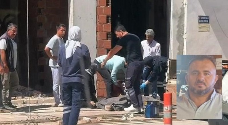 Elektrik akımına kapılıp inşaattan düşerek öldü