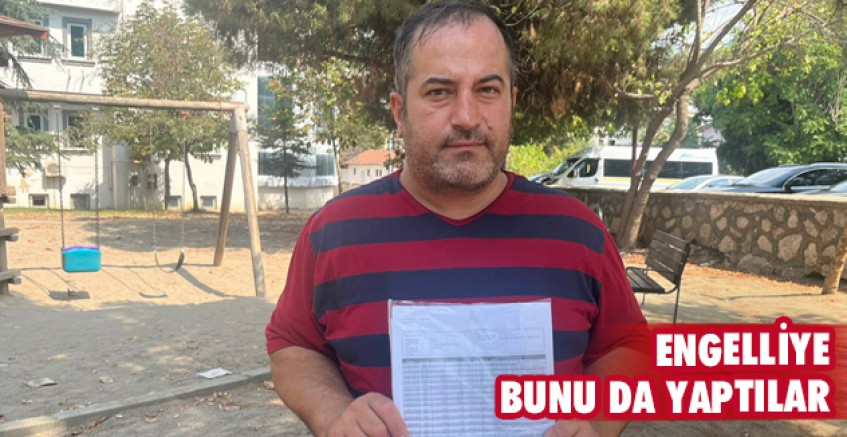 Engelliye bunu da yaptılar
