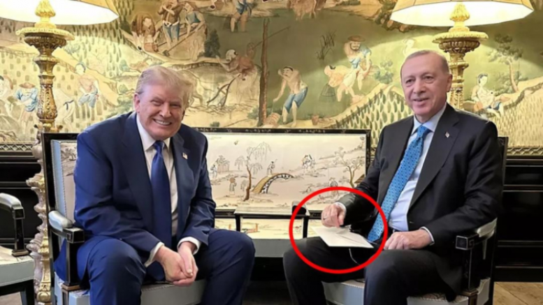 Erdoğan ile Trump görüşmesinde dikkat çeken zarf ayrıntısı!