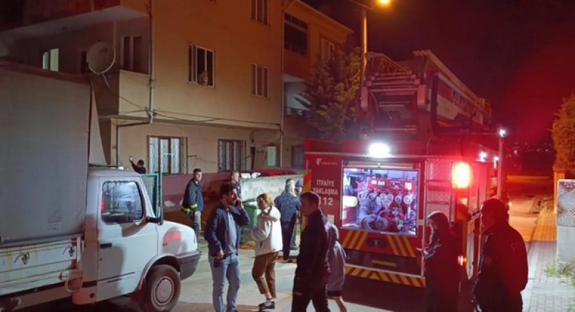 Eski eşinin evini molotofkokteyli attı