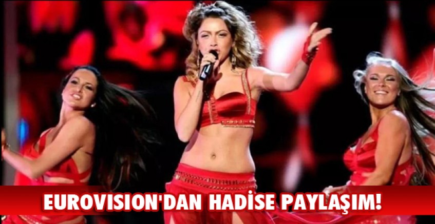 Eurovısıon'dan Hadise paylaşım!