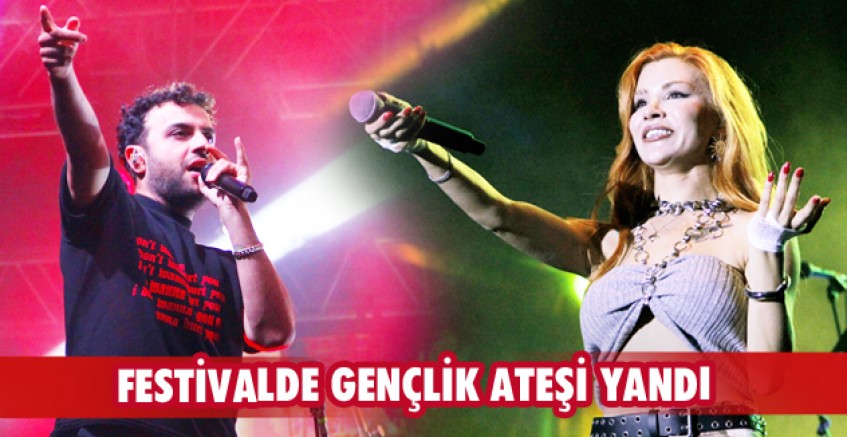 Festivalde gençlik ateşi yandı
