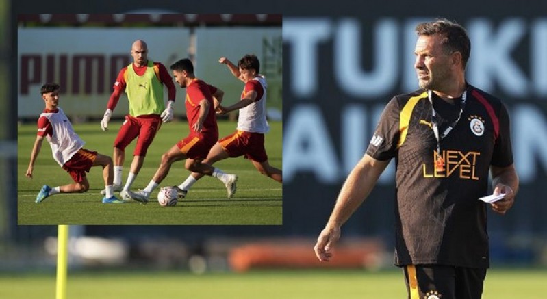 Galatasaray, günü çift antrenmanla tamamladı