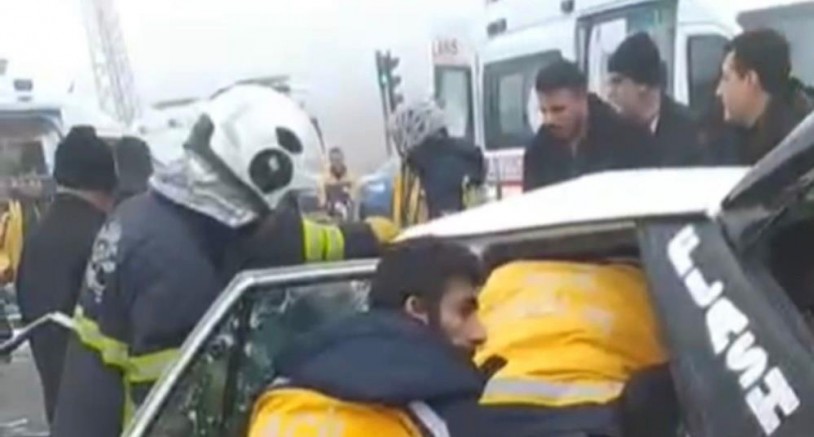 Gaziantep'te zincirleme trafik kazası: 1 ölü, 6 yaralı
