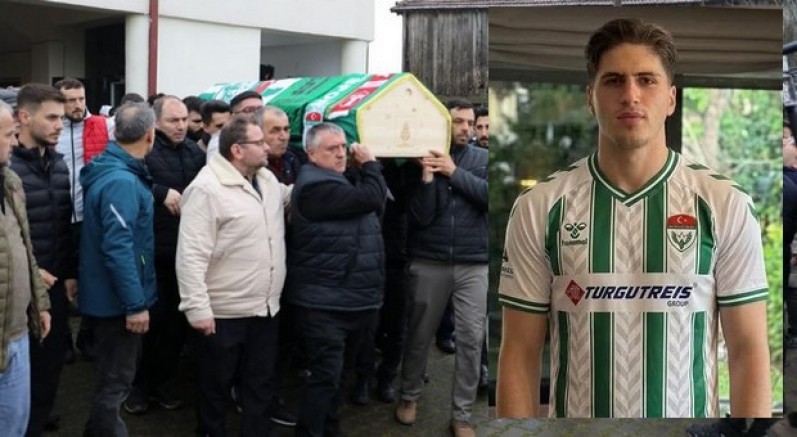 Genç futbolcu son yolculuğuna uğurlandı