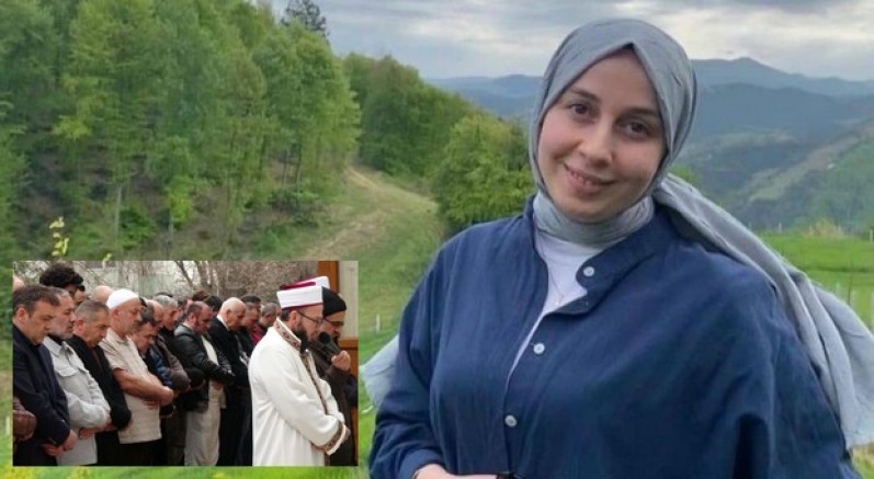 Genç kız gözyaşları arasında toprağa verildi
