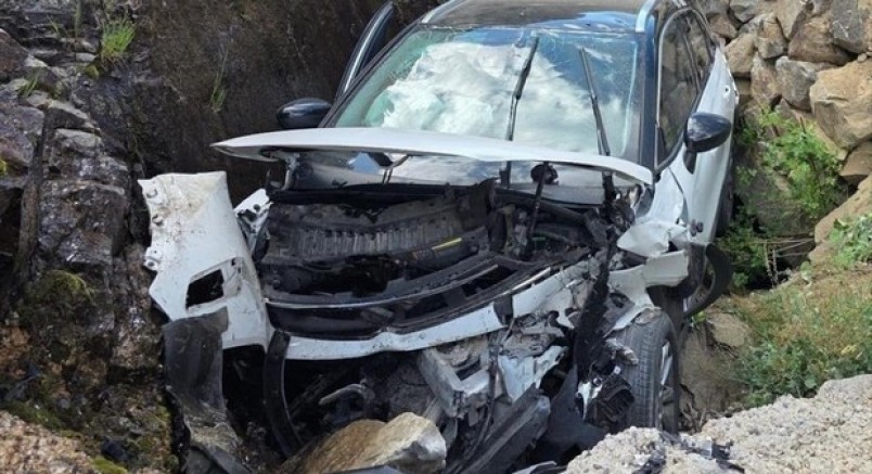 Giresun'da otomobil su kanalına düştü: 1 ölü, 4 yaralı