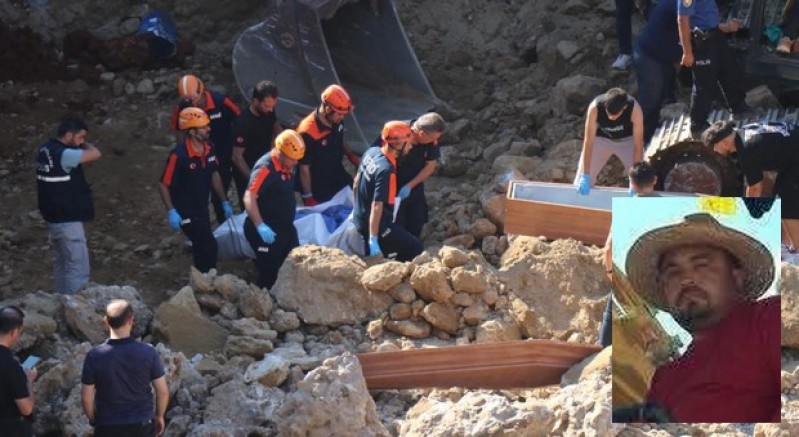 Göçük altında kalan kepçe operatörü hayatını kaybetti