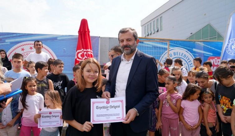 'Gürsu'lu çocuklar artık yüzüyor