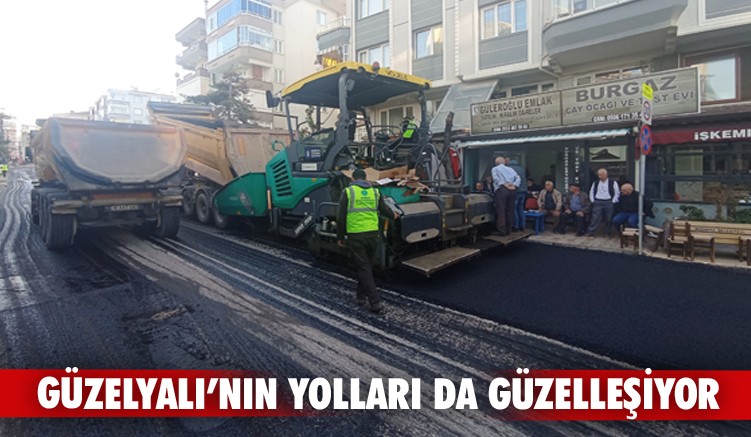 Güzelyalı’nın yolları da güzelleşiyor