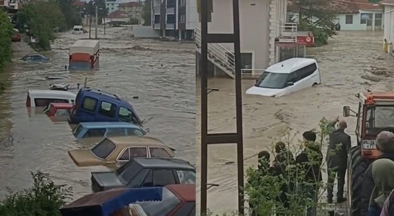 Havza'yı sel vurdu