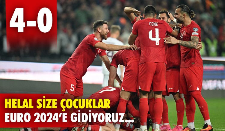 Helal size çocuklar EURO 2024'e gidiyoruz...