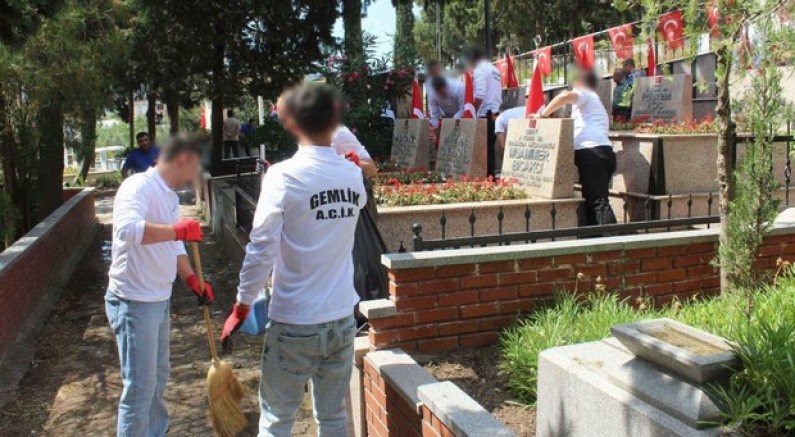 Hükümlü ve cezaevi personelinden anlamlı ziyaret