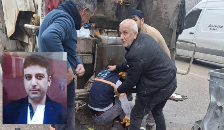 İki araç arasında sıkışan işçi hayatını kaybetti
