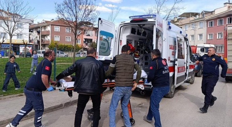 İnegöl'de dumandan zehirlenen kadının durumu ağır