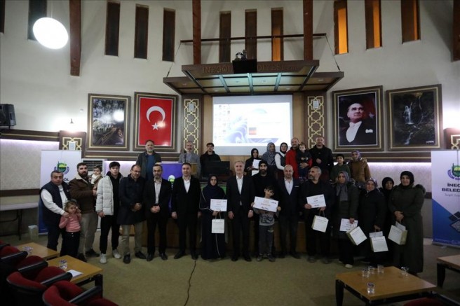İnegöl'de eğitim sona erdi, sınavda başarılı olanlar alkışı hak etti