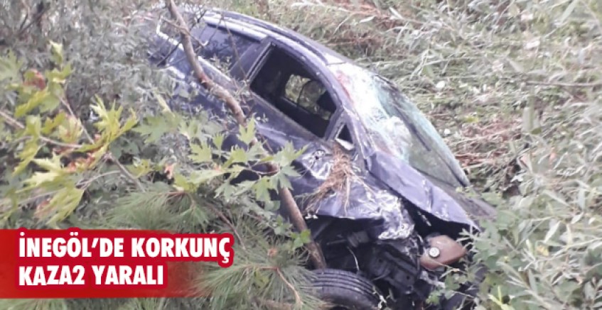 İnegöl'de korkunç kaza
