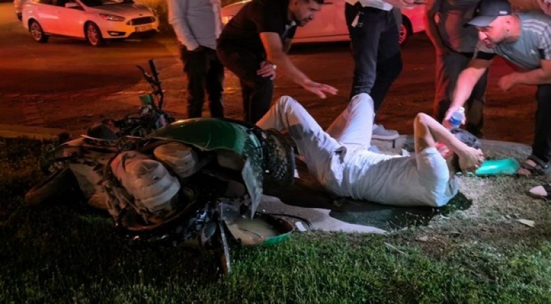 İnegöl'de motosiklet sürücüsü ağır yaralandı