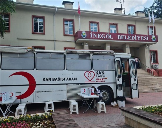 İnegöl'de özel güne kan bağışı kampanyası