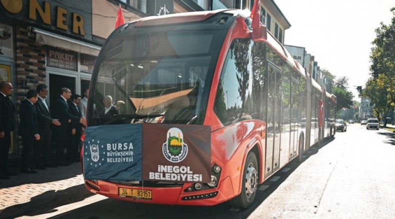 İnegöl'e metrobüs geliyor