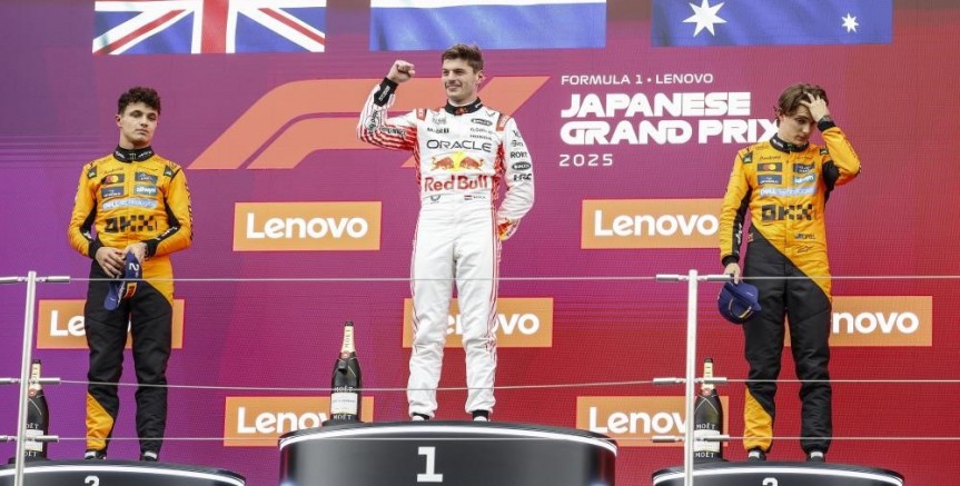 Japonya'da kazanan Max Verstappen