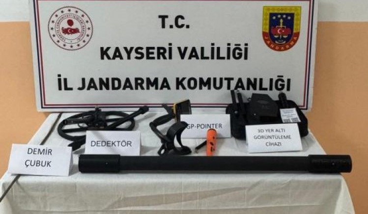 Kaçak kazı yapan şahıslara suçüstü: 3 gözaltı