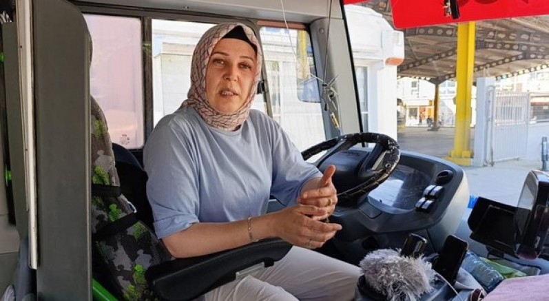 Kadın şoförden hayat kurtaran hamle