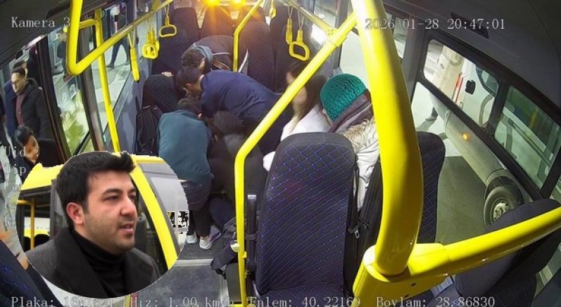 Kalp krizi geçiren yolcu için acile kırdı