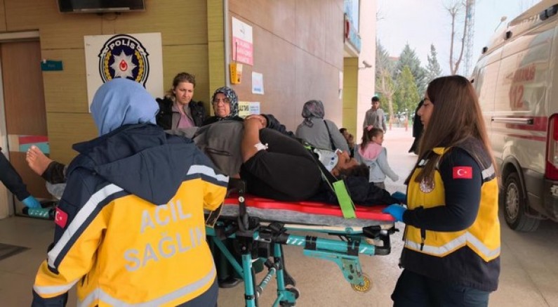 Kamyonet yoldan çıktı