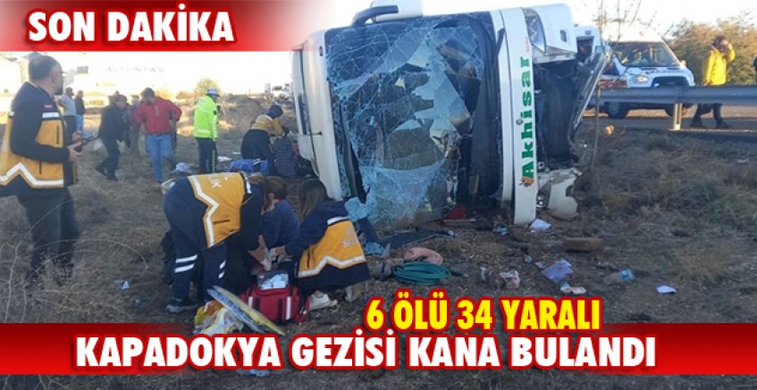 Kapadokya gezisi kana bulandı