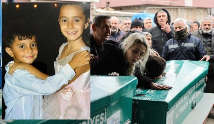 Kardeşler yan yana toprağa verildi