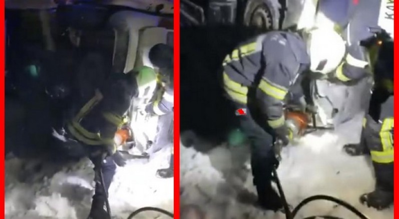 Kayseri’de araç şarampole yuvarlandı: 4 yaralı