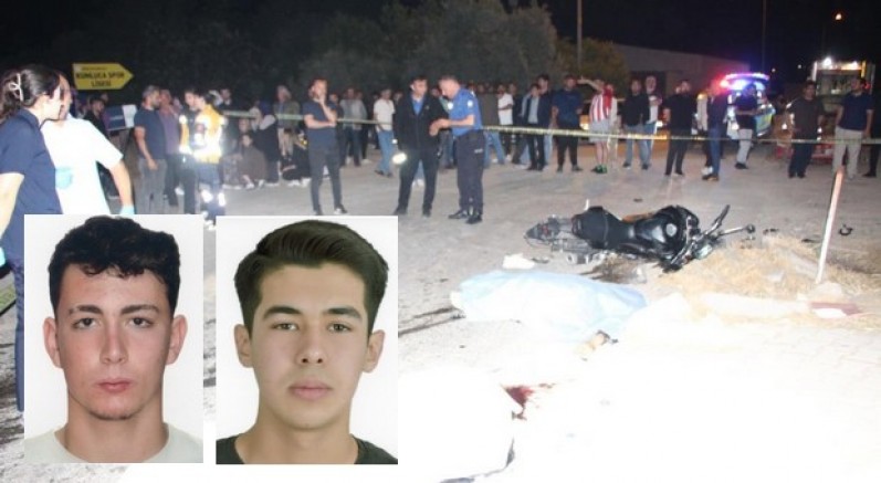 Kazada motosikletteki 2 genç hayatını kaybetti