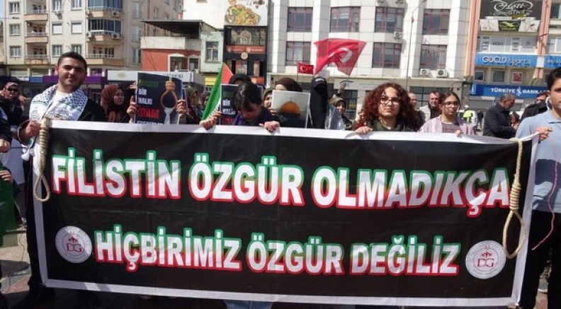 Kilis'te Filistinlilere yönelik idam kararına tepki
