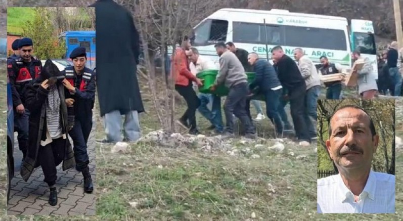 Kocası toprağa kendisi de hapse girdi