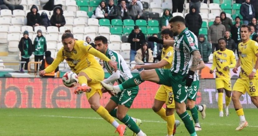 Konya'da goller ikinci yarıda: 1-1