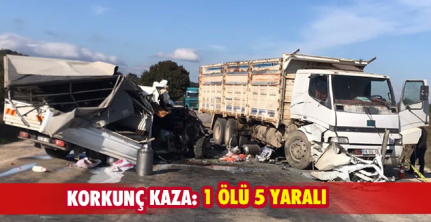 Korkunç kaza: 1 ölü, 5 yaralı