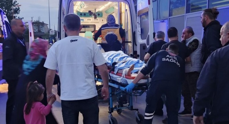 Kurye ağır yaralandı, kaçan sürücü yakalandı