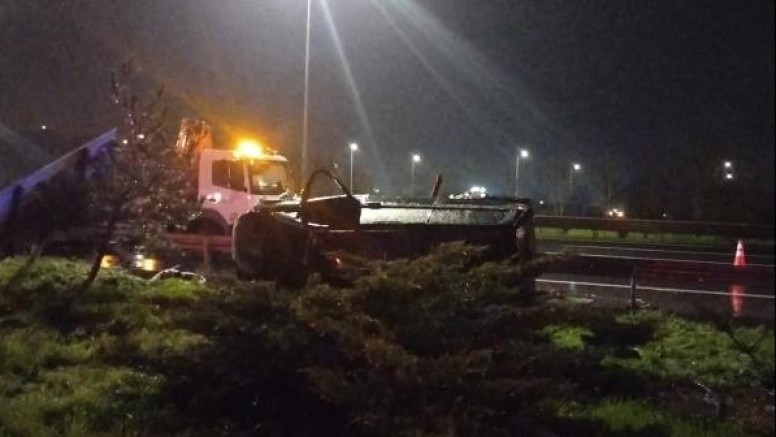 Kuzey Marmara Otoyolu'nda kaza: 1 ölü, 1 yaralı