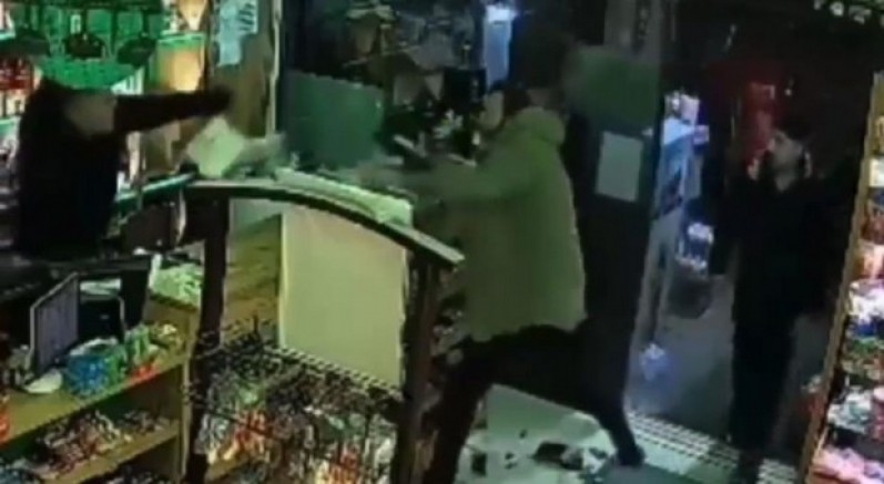 Market savaş alanına döndü