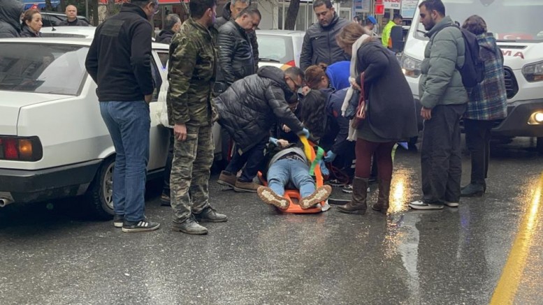 Menteşe'de otomobil yaya çarptı: 1 yaralı