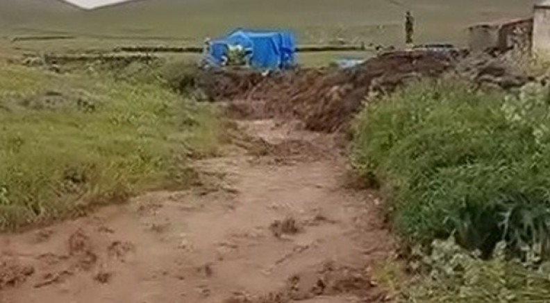 Meteoroloji uyarmıştı: Kağızman’da sel