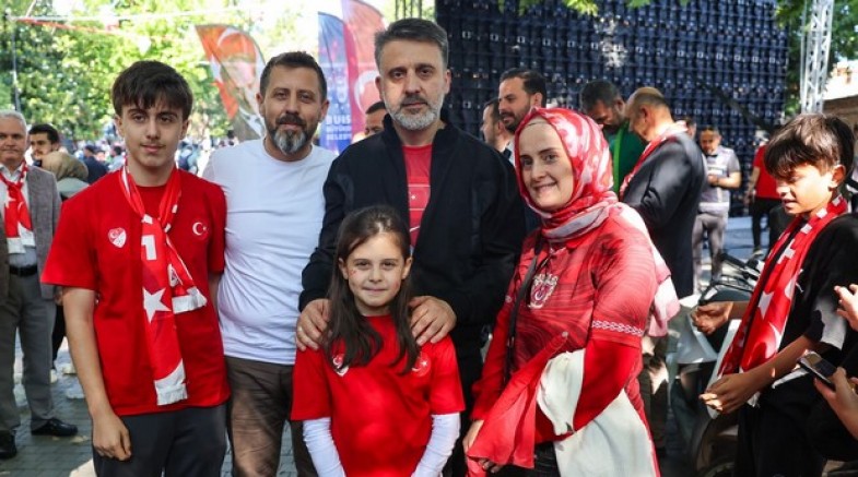 Milli maçta Bursa tek yürek oldu