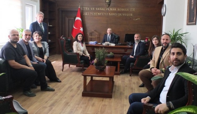 Mimarlar Odasından Kaymakama ziyaret