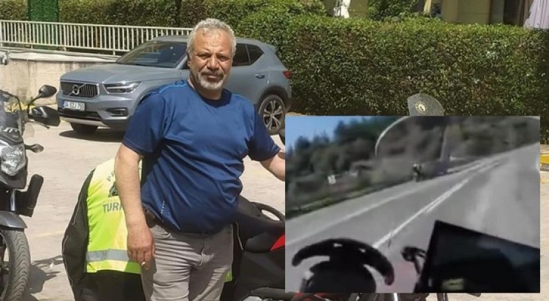 Motosiklette ölüm böyle geldi