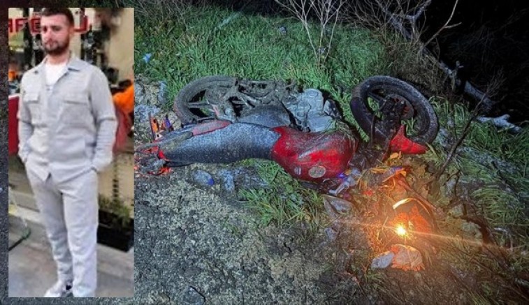 Motosikletten düşen genç ağır yaralı