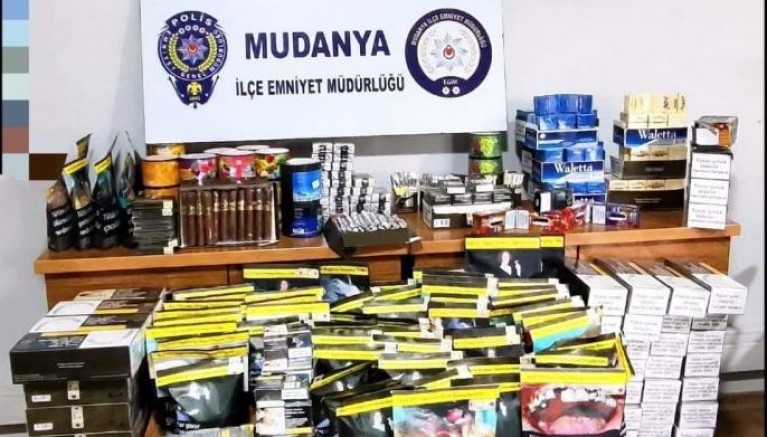 Mudanya’da kaçak tütün operasyonu