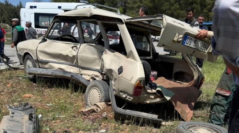 Muğla-Denizli yolunda kaza: 1 ölü, 1 yaralı