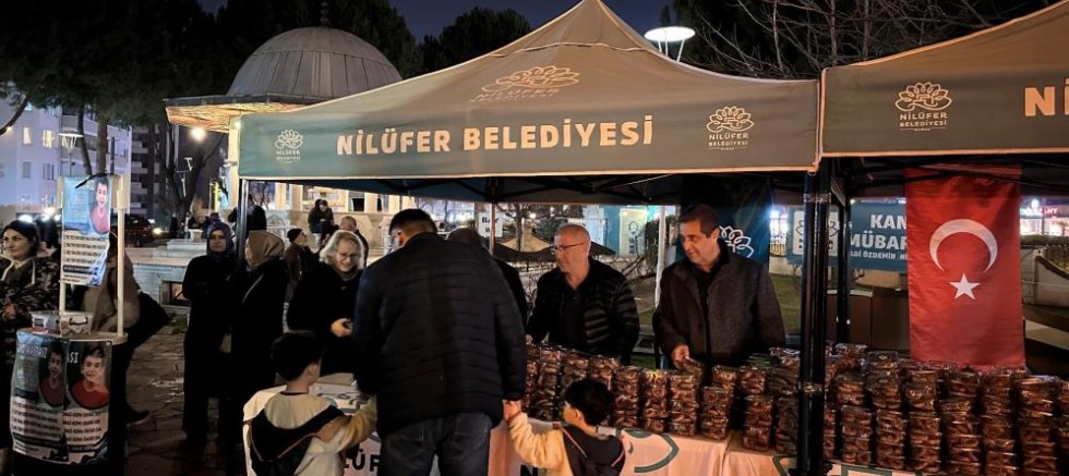 Nilüfer Belediyesi kandilin manevi duygusu vatandaşlarla paylaştı