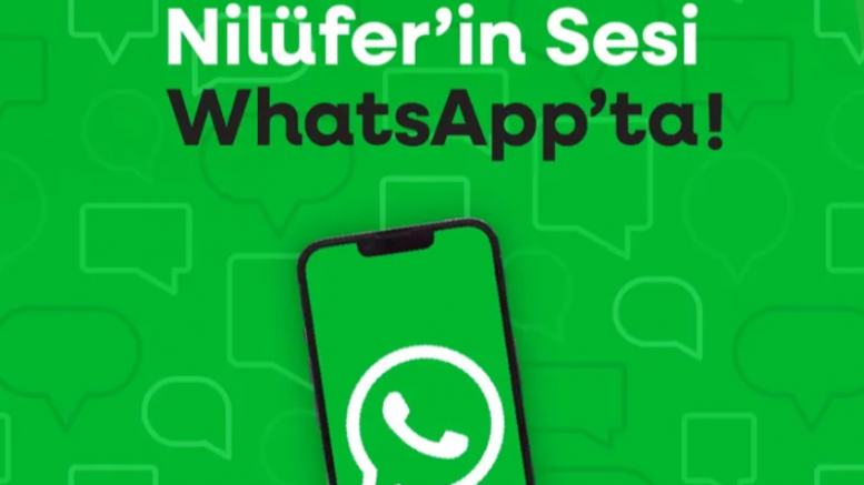 Nilüfer Belediyesi'nden yeni hizmet; WhatsApp kanalı yayında
